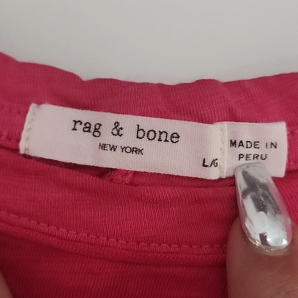 Rag & Bone pink pocket tee - Picture 3 of 6